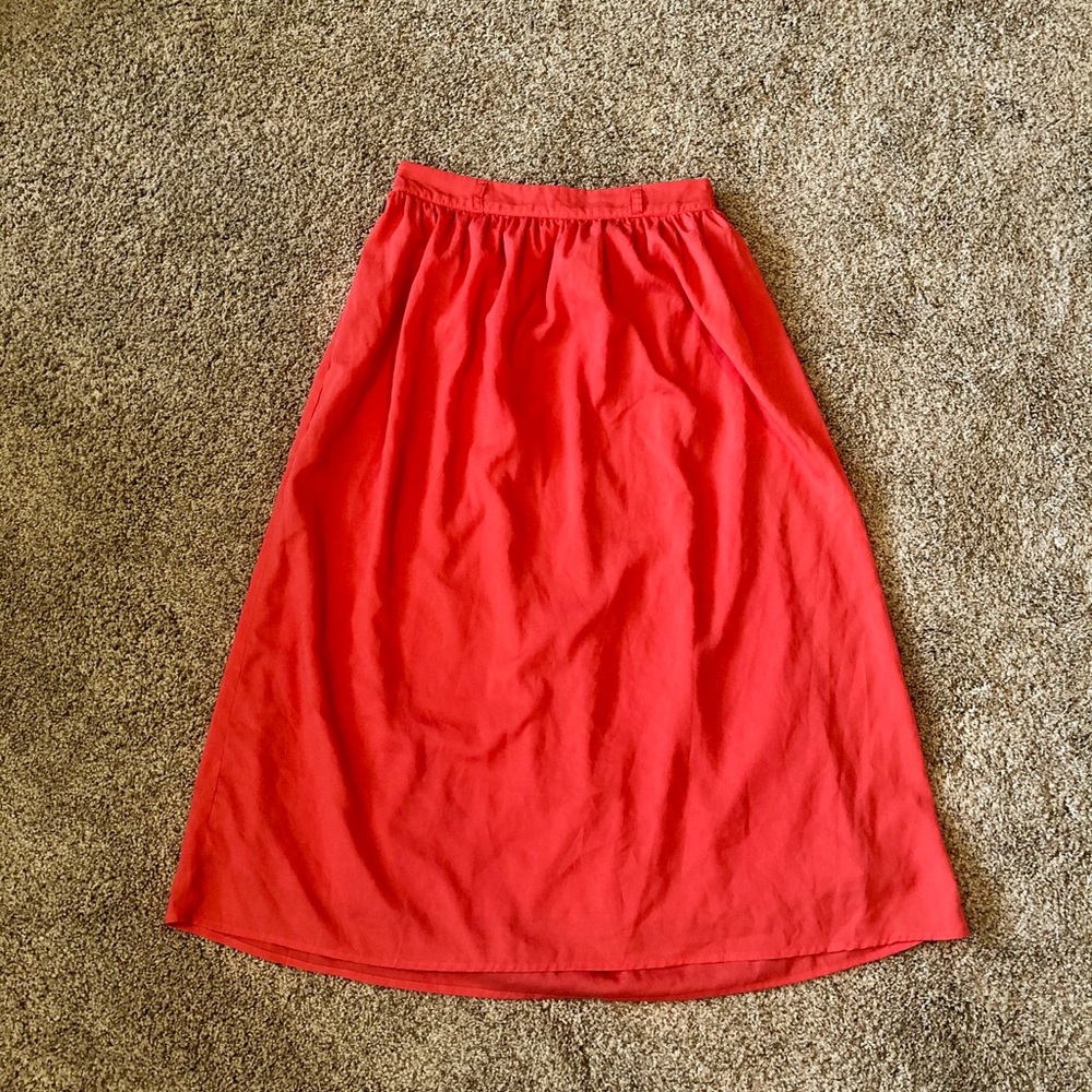 High waisted midi skirt